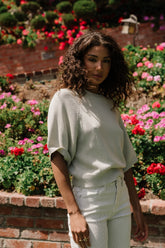 Camille Oversized Sweater in Mint