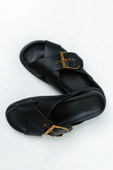 Barb Sandal in Black