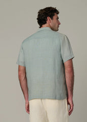 SHORT SLEEVE CAMP COLLAR SHIRT