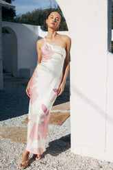 Cove Floral Satin Maxi Dress
