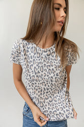 Callan Leopard Top FINAL SALE