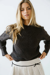 Bostyn Knit Sweater in Brown FINAL SALE
