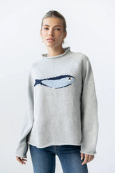 Brady Knit Sweater in Grey