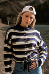 Baylor Striped Cardigan FINAL SALE