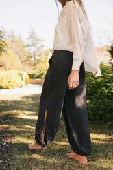 Avery Crinkle Joggers in Black FINAL SALE