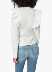THE POPLIN RUFFLE SHIRT