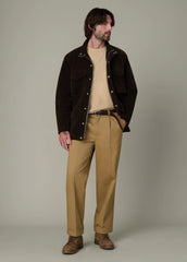 WIDE LEG PLEATED CHINO