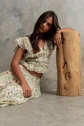 Carlie Floral Smocked Blouse