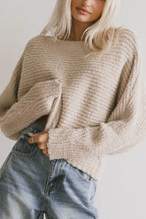 Calia Knit Sweater in Tan FINAL SALE