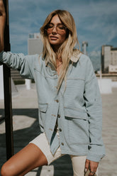 Brayden Textured Denim Jacket