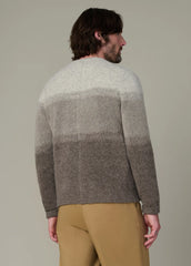 OMBRE STRIPED CREW NECK