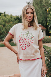 Chloe Embroidered Sweater Tee