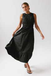Carmina Tiered Dress in Black FINAL SALE