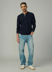 DWIGHT DOUBLE FACE HENLEY