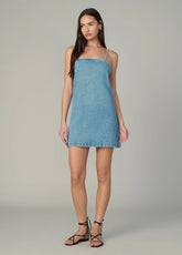CLEAN DENIM SHIFT DRESS