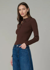 THE LISA POLO SWEATER