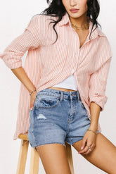 Clementine Striped Button Up FINAL SALE