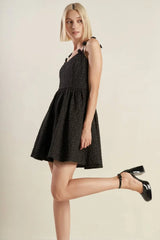 COVETED SWEETNESS BOW DETAIL MINI DRESS