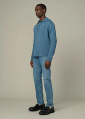 MERINO POLO SWEATER