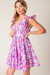 BETTER WITH YOU PINK BLUE MINI DRESS