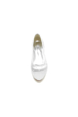 Simple Pointed Toe Mesh Slip on Low Heels