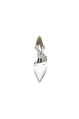 Pointed Toe Rhinestone Tassel Strappy Chunky Heels