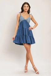 BLUEBELL BABYDOLL MINI DRESS