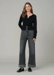 WIDE LEG CUFFED ANKLE