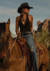 THE RODEO SUEDE HALTER