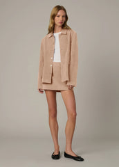 THE VEGAN SUEDE CHORE COAT
