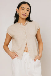 Clark Cardigan in Natural