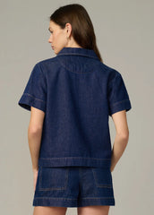 THE LILLIAN DENIM POPOVER SHIRT