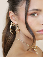 Heirloom Twist Medium Hoops