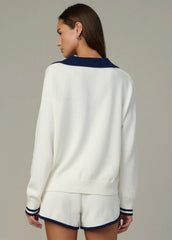 THE ROMIE POLO SWEATER