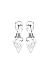 Elegant Ankle Strap Pointed Toe High Heels with Rhinestone Flower