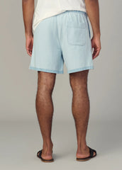 REVERSE CHAMBRAY LOOSE SHORT