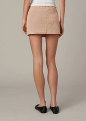 THE VEGAN SUEDE MINI SKIRT