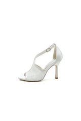 Elegant Simple Open Point Toe Lace Wedding Shoes