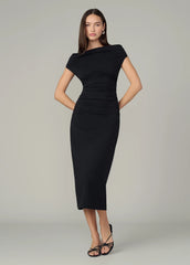 THE MIA DROP WAIST MIDI DRESS