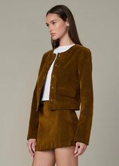 THE LADY LIKE JACKET FLOCKED