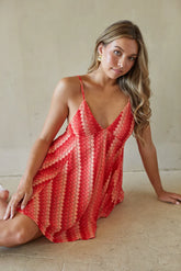 Coralie Crochet Babydoll Mini Dress