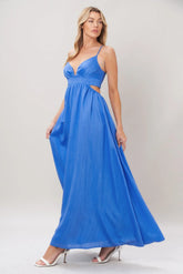 AZURE TEMPTATION BLUE MAXI DRESS