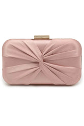 Classic Silk Like Closure Clutch Purse
