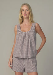 THE ANA U NECK SLEEVELESS BLOUSE