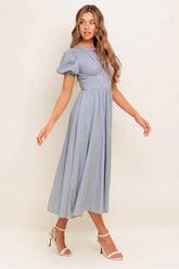 CHERIE MIDI DRESS BLUE FINAL SALE