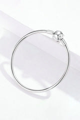 Star Bangle Bracelet In Sterling Silver