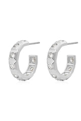 LUV AJ Mini Pyramid Stud Hoops