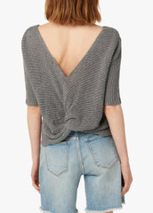 ALYSSA REVERSIBLE TWIST BACK SWEATER