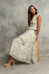 Carlie Floral Midi Skirt
