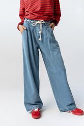Becky Wide Leg Jeans in Denim